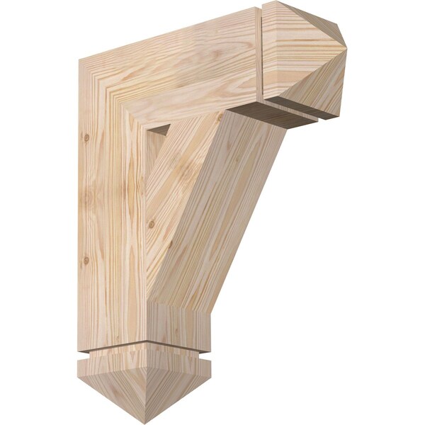 Ekena Millwork Traditional Arts & Crafts Smooth Bracket, Douglas Fir, 5 1/2"W x 18"D x 22"H BKT06X18X22TRA03SDF - main